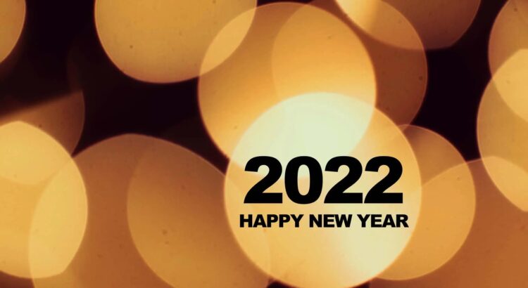 Happy New Year 2022 Image to illustrate blog