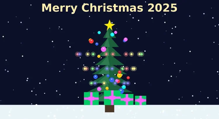AI generated image of a Christmas tree to illustrate blog post: Merry Christmas 2025: Celebrating Joy, Connection, and Timeless Traditions
